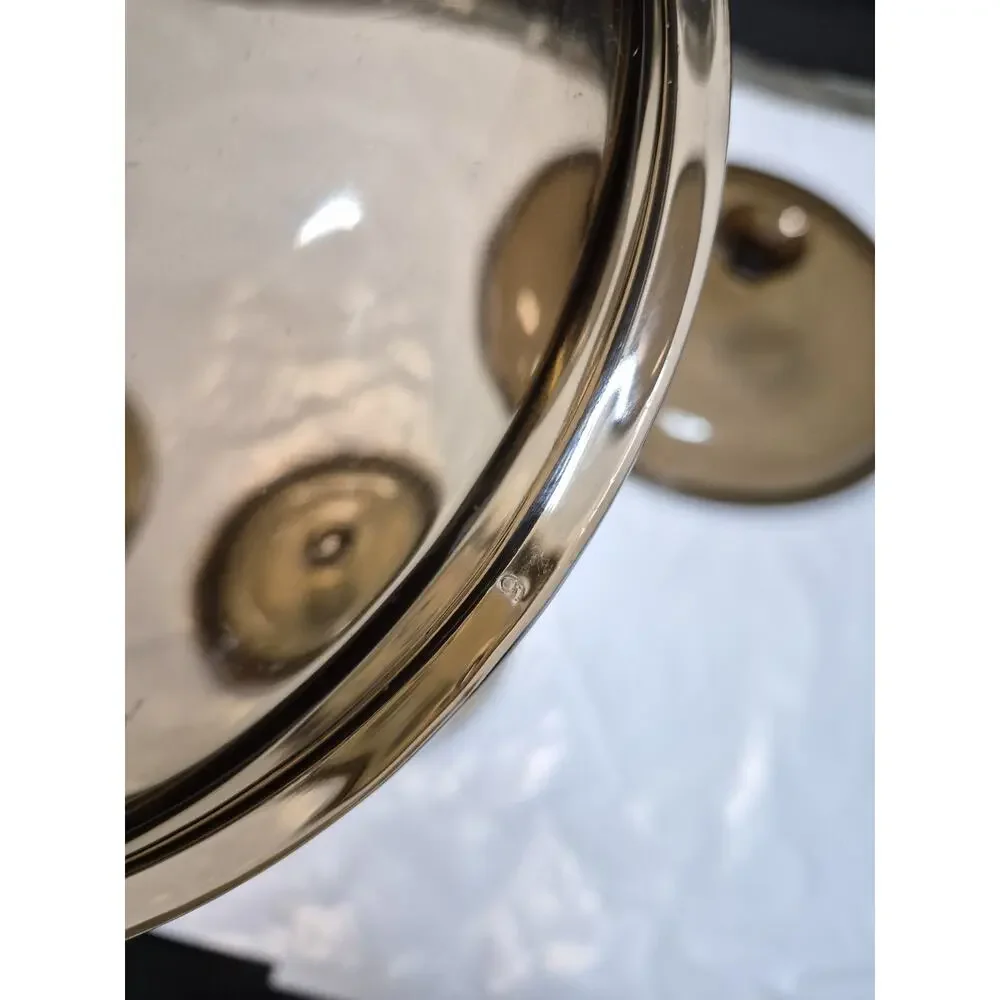 Pyrex Brown Amber Glass Lids Lot Of 4 See Photos For Measurements And Numbers